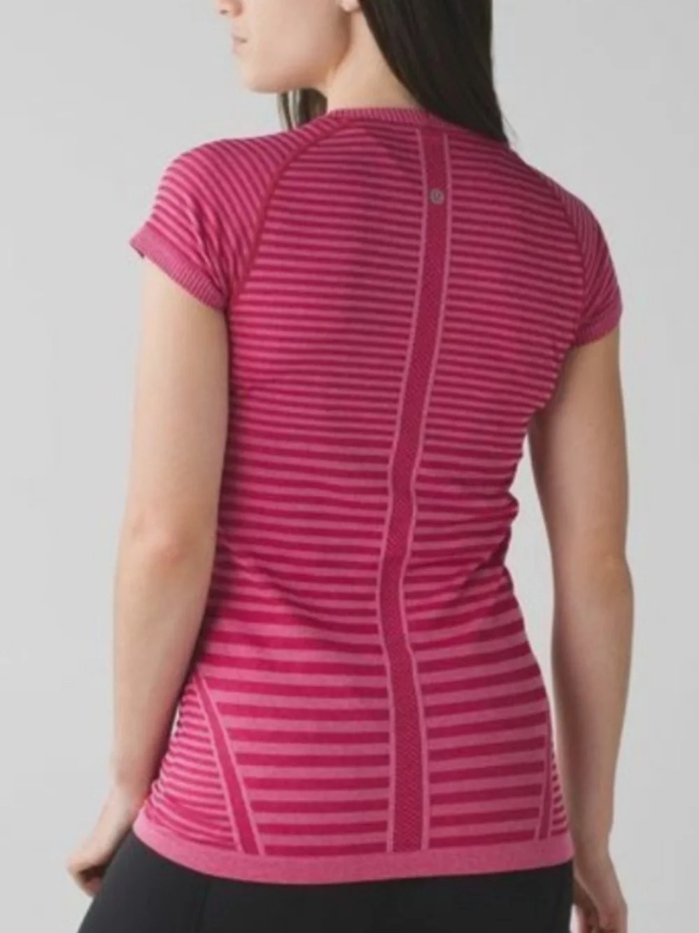 Lululemon Swiftly Tech Striped Short Sleeve Top